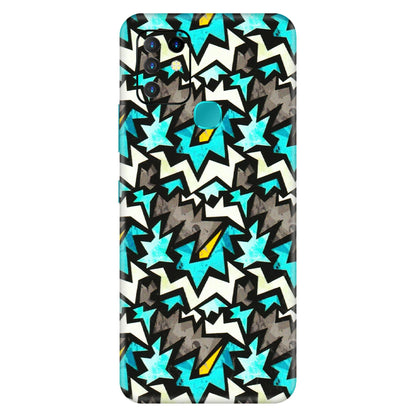 INFINIX Phone Skins (All Models) - Funky Zig Zag - 3D Embossed Finish (L-223) Infinix Hot 10