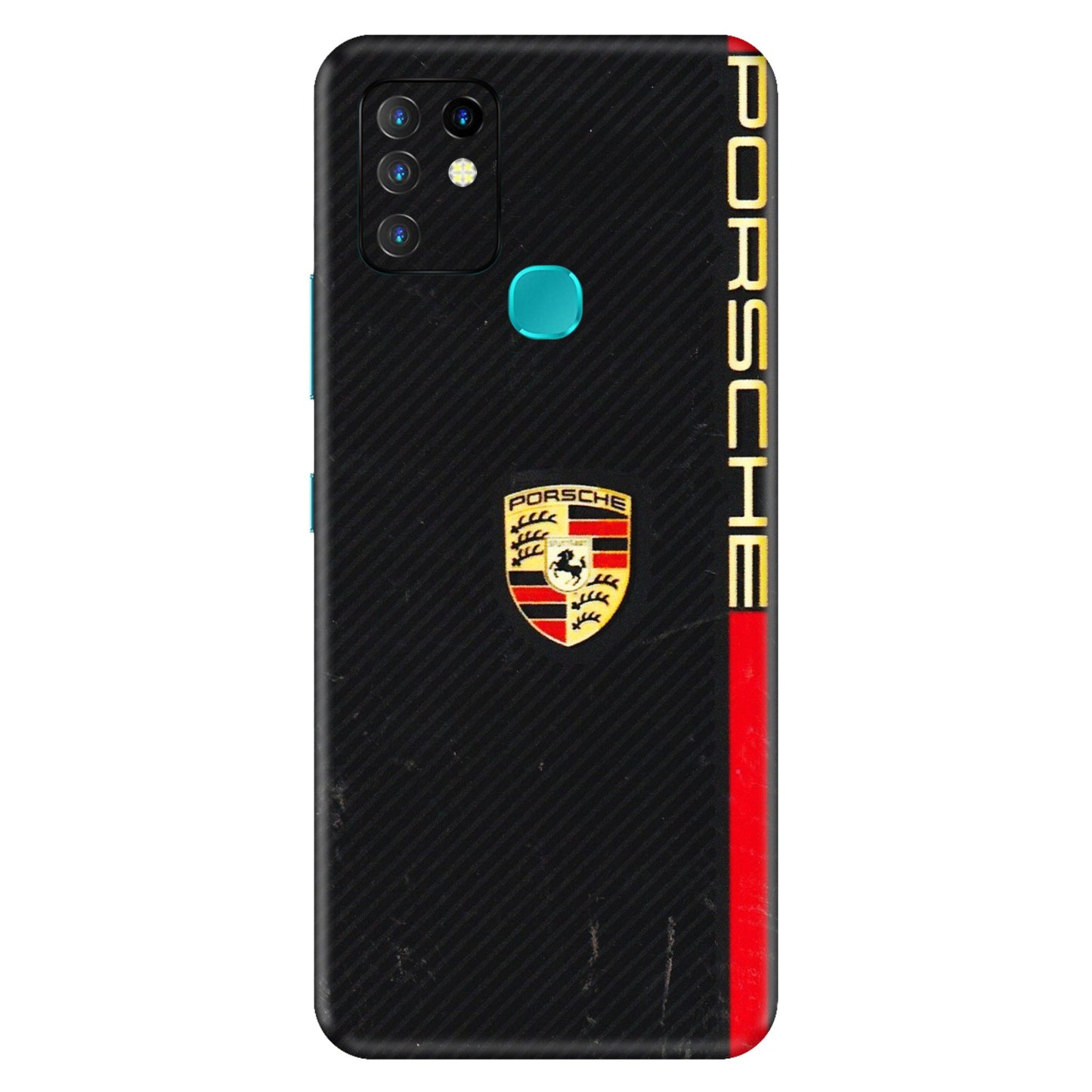 INFINIX Phone Skins (All Models) - Premium Porsche - 3D Embossed Finish (L-225) Infinix Hot 10