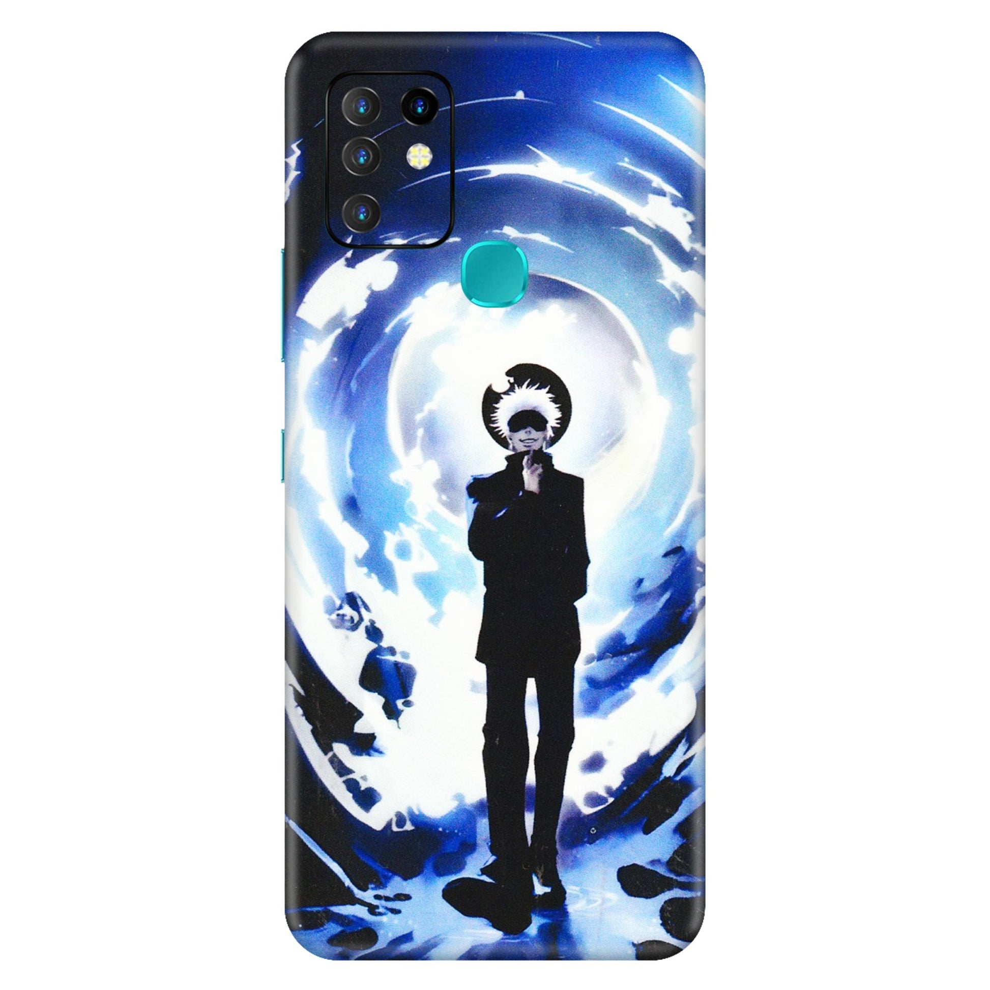 INFINIX Phone Skins (All Models) - Satoru Gojo Dark Blue - 3D Embossed Finish (L-235) Infinix Hot 10