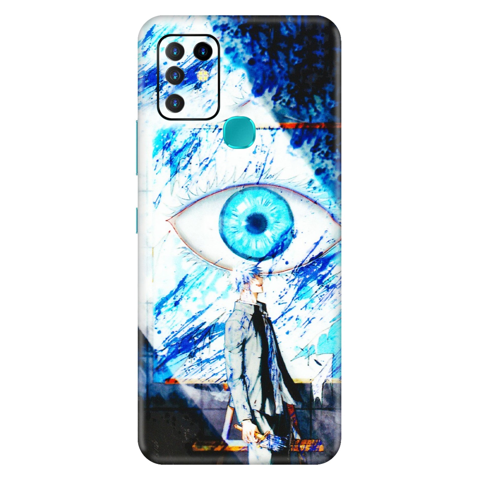 INFINIX Phone Skins (All Models) - Gojo Satoru evil eye - 3D Embossed Finish (L-239) Infinix Hot 10