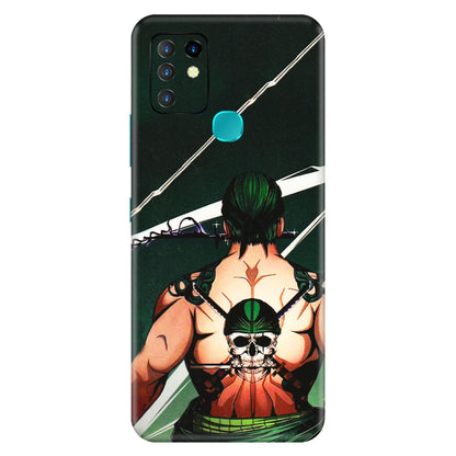 INFINIX Phone Skins (All Models) - Zoro Anime - 3D Embossed Finish (L-23) Infinix Hot 10