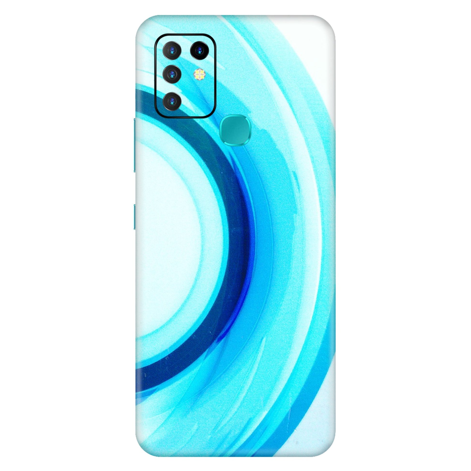 INFINIX Phone Skins (All Models) - The Blue Curve - 3D Embossed Finish (L-244) Infinix Hot 10