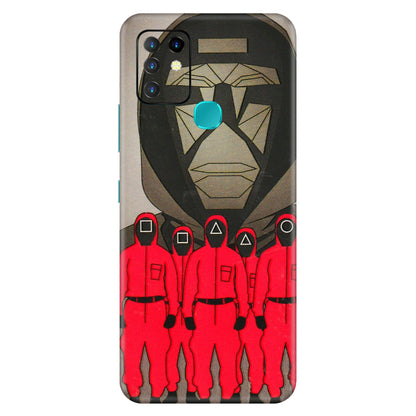INFINIX Phone Skins (All Models) - Squid Game Hero - 3D Embossed Finish (L-245) Infinix Hot 10