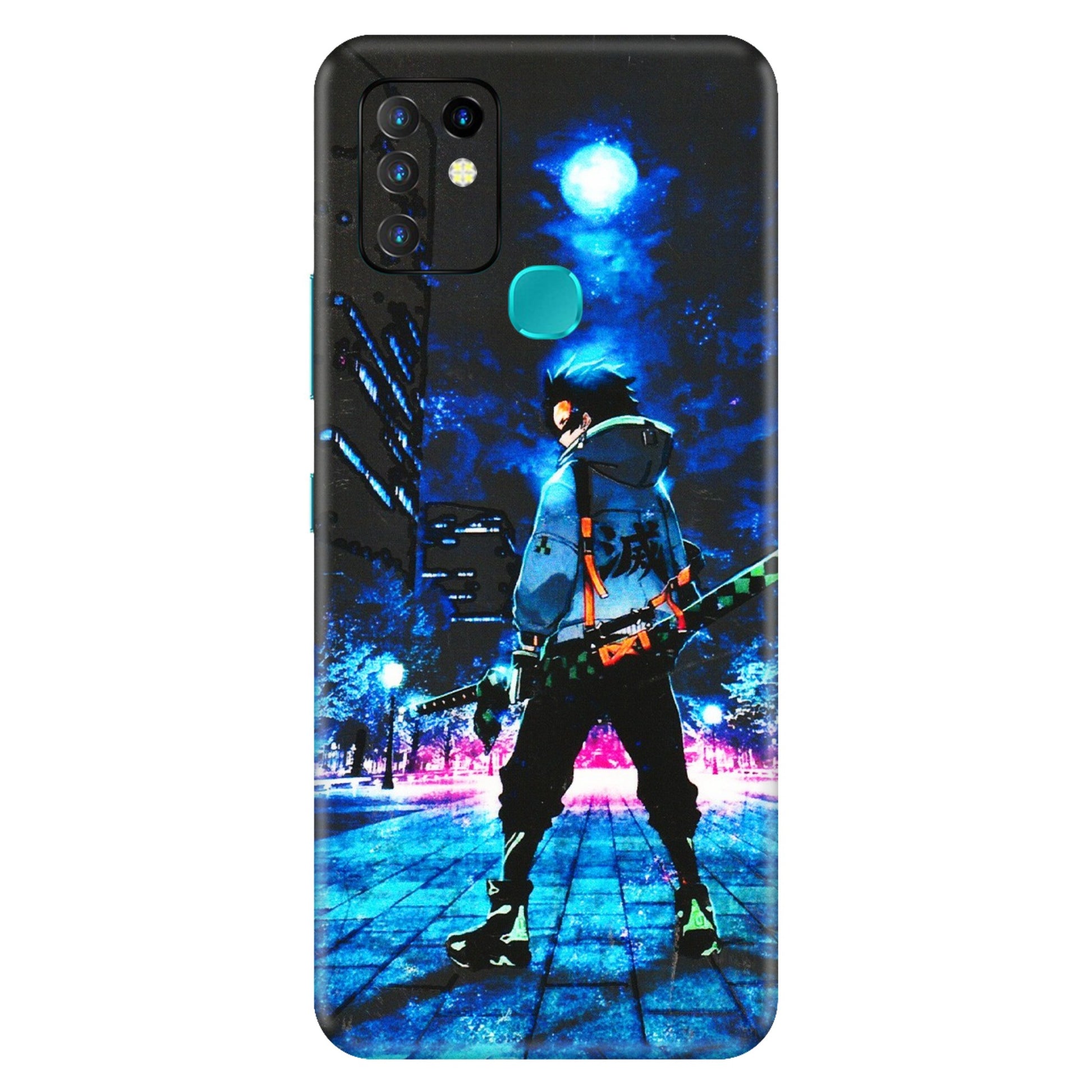 INFINIX Phone Skins (All Models) - Demon Slayer Sword - 3D Embossed Finish (L-247) Infinix Hot 10