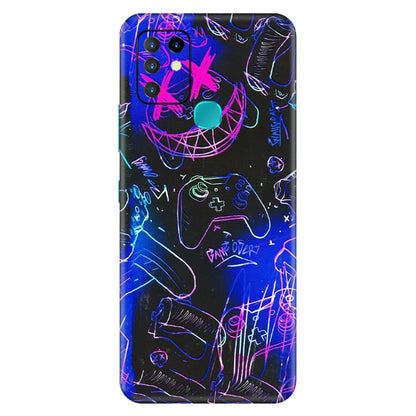 INFINIX Phone Skins (All Models) - Gamers Paradise - 3D Embossed Finish (L-258) Infinix Hot 10