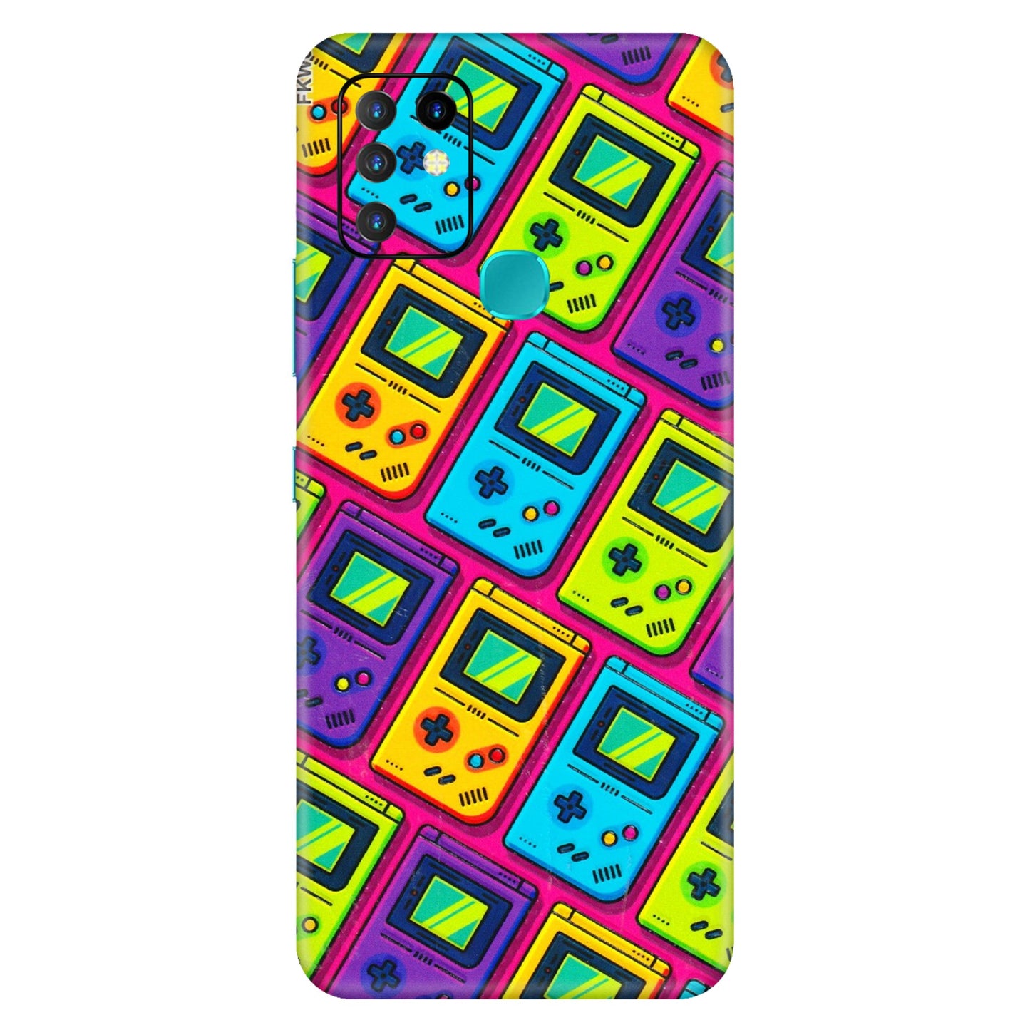 INFINIX Phone Skins (All Models) - Gameboy Colourful - 3D Embossed Finish (L-266) Infinix Hot 10