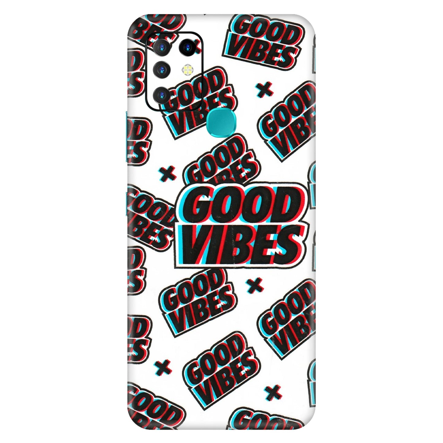 INFINIX Phone Skins (All Models) - Good Vibes - 3D Embossed Finish (L-282) Infinix Hot 10