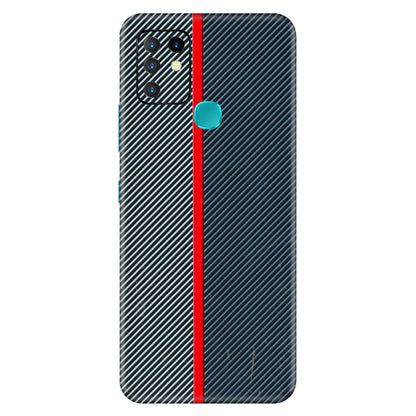 INFINIX Phone Skins (All Models) - Blue Sober Lines - 3D Embossed Finish (L-305) Infinix Hot 10