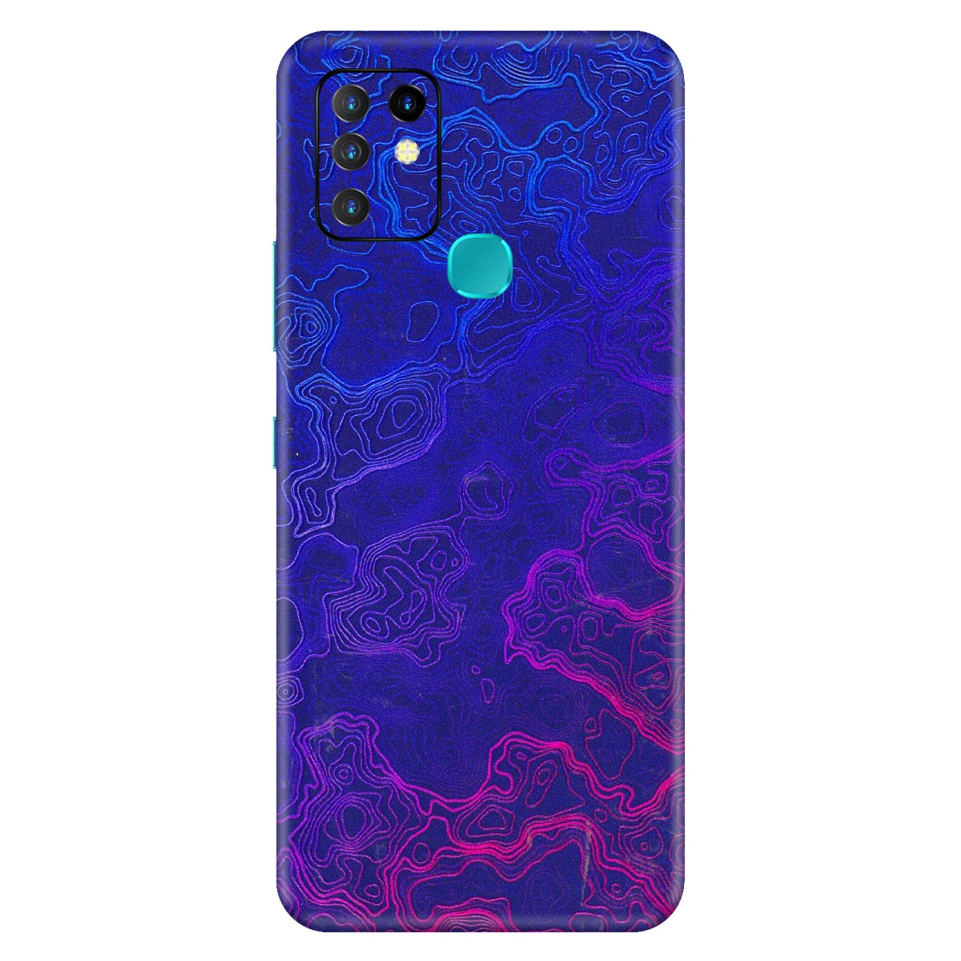INFINIX Phone Skins (All Models) - Purple Ripples Swirl - 3D Embossed Finish (L-314) Infinix Hot 10