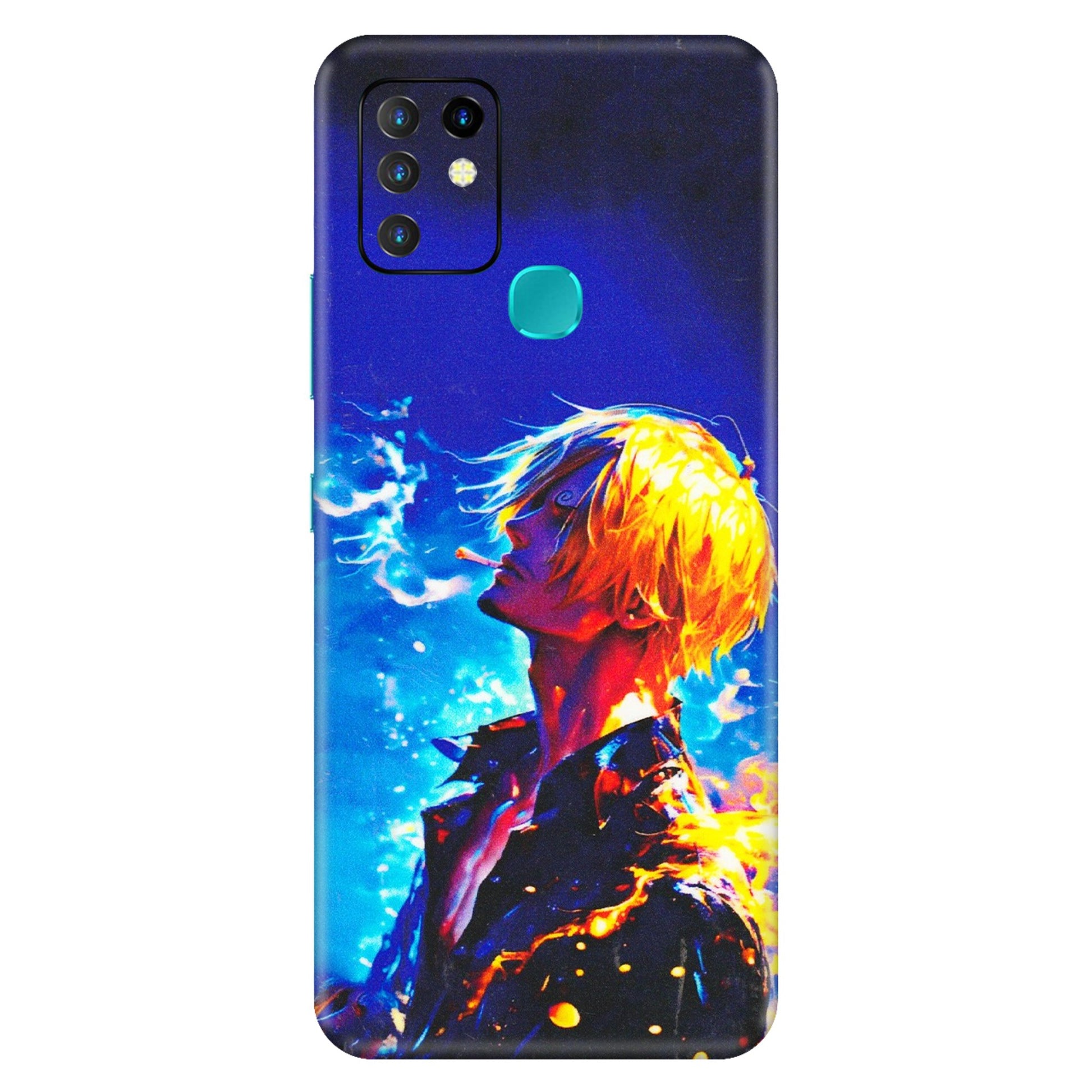 INFINIX Phone Skins (All Models) - Sanji Vinsmoke One Piece - 3D Embossed Finish (L-319) Infinix Hot 10