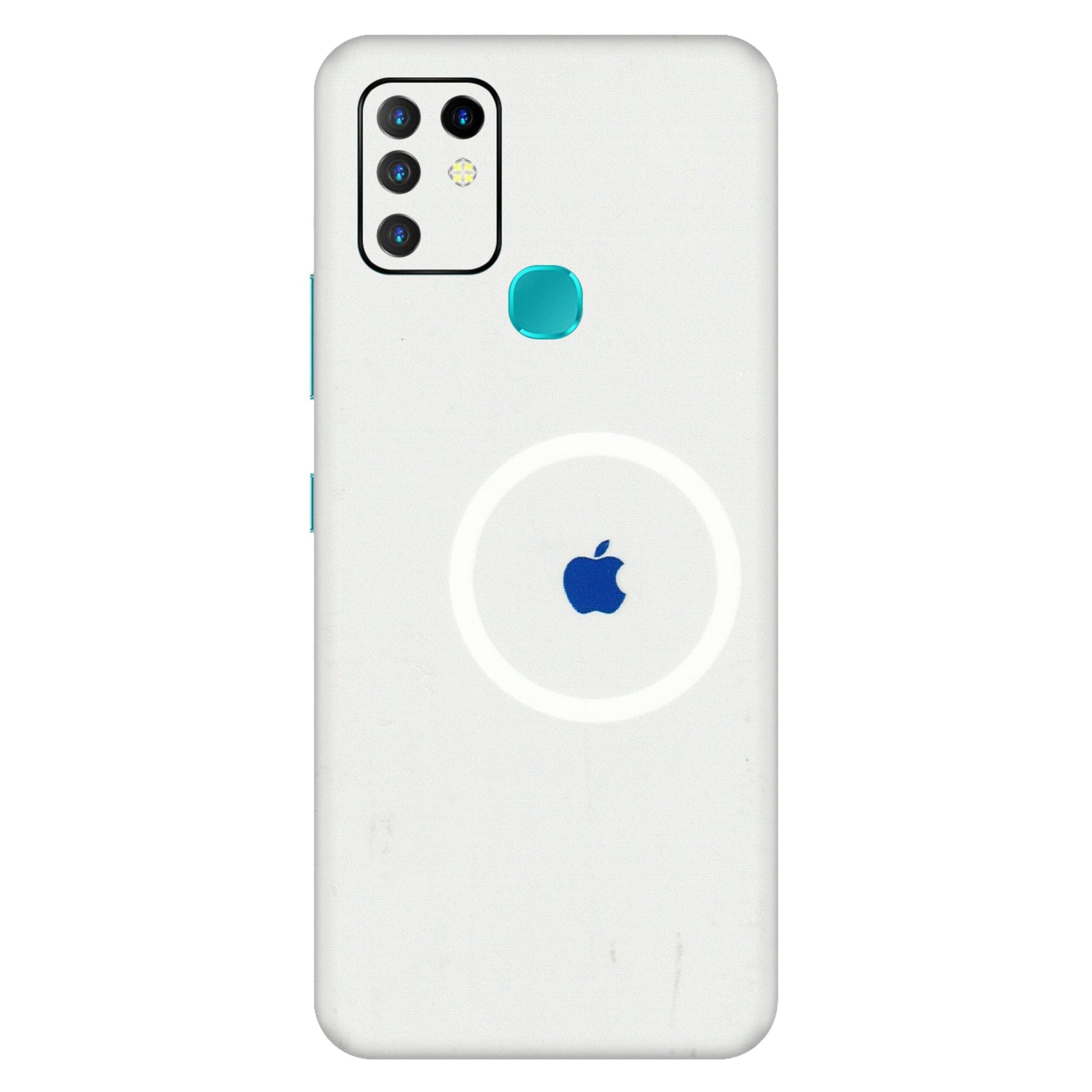 INFINIX Phone Skins (All Models) - iPhone Magsafe Logo - 3D Embossed Finish (L-320) Infinix Hot 10