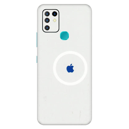 INFINIX Phone Skins (All Models) - iPhone Magsafe Logo - 3D Embossed Finish (L-320) Infinix Hot 10