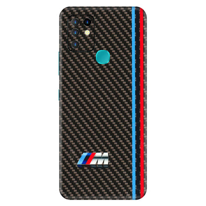INFINIX Phone Skins (All Models) - BM Carbon Fiber Feels - 3D Embossed Finish (L-38) Infinix Hot 10