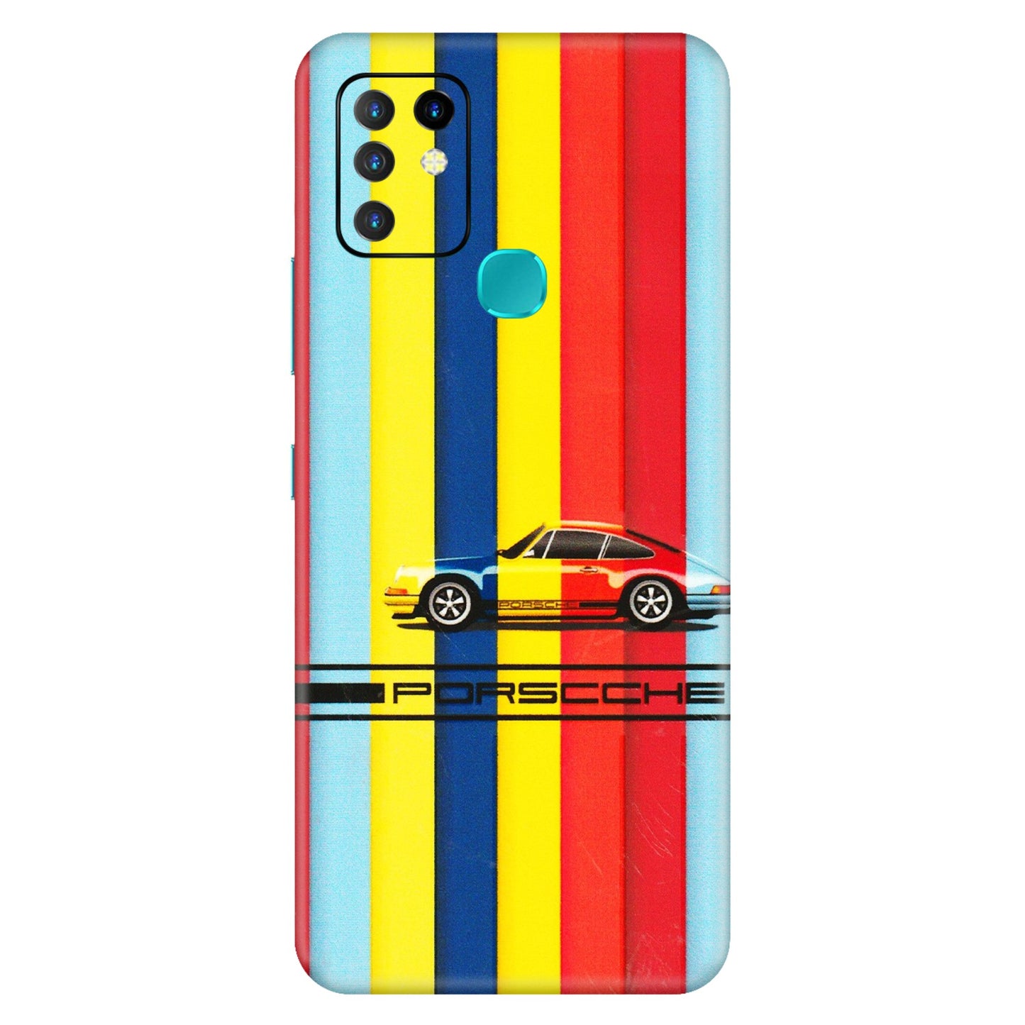 INFINIX Phone Skins (All Models) - Multicolour Porche - 3D Embossed Finish (L-39) Infinix Hot 10