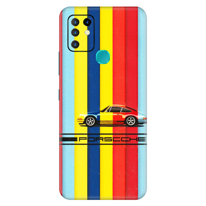 INFINIX Phone Skins (All Models) - Multicolour Porche - 3D Embossed Finish (L-39) Infinix Hot 10