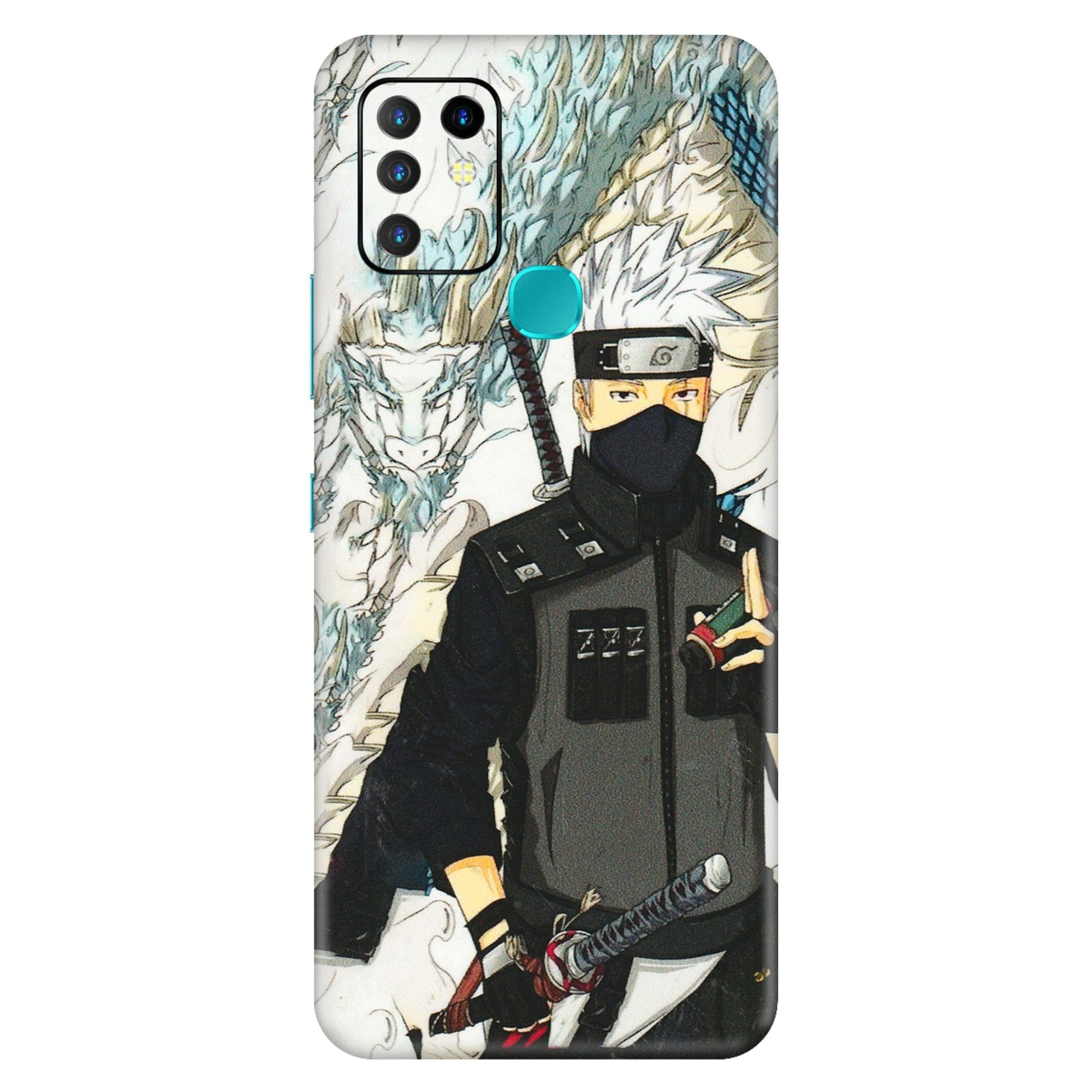 INFINIX Phone Skins (All Models) - Kakashi Hatake Naruto Anime - 3D Embossed Finish (L-46) Infinix Hot 10