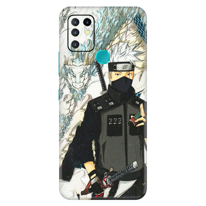 INFINIX Phone Skins (All Models) - Kakashi Hatake Naruto Anime - 3D Embossed Finish (L-46) Infinix Hot 10