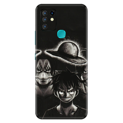 INFINIX Phone Skins (All Models) - Black Luffy Hat - 3D Embossed Finish (L-57) Infinix Hot 10