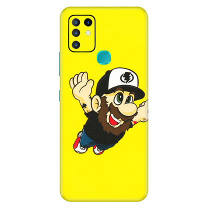 INFINIX Phone Skins (All Models) - Flying Beardo - 3D Embossed Finish (L-60) Infinix Hot 10
