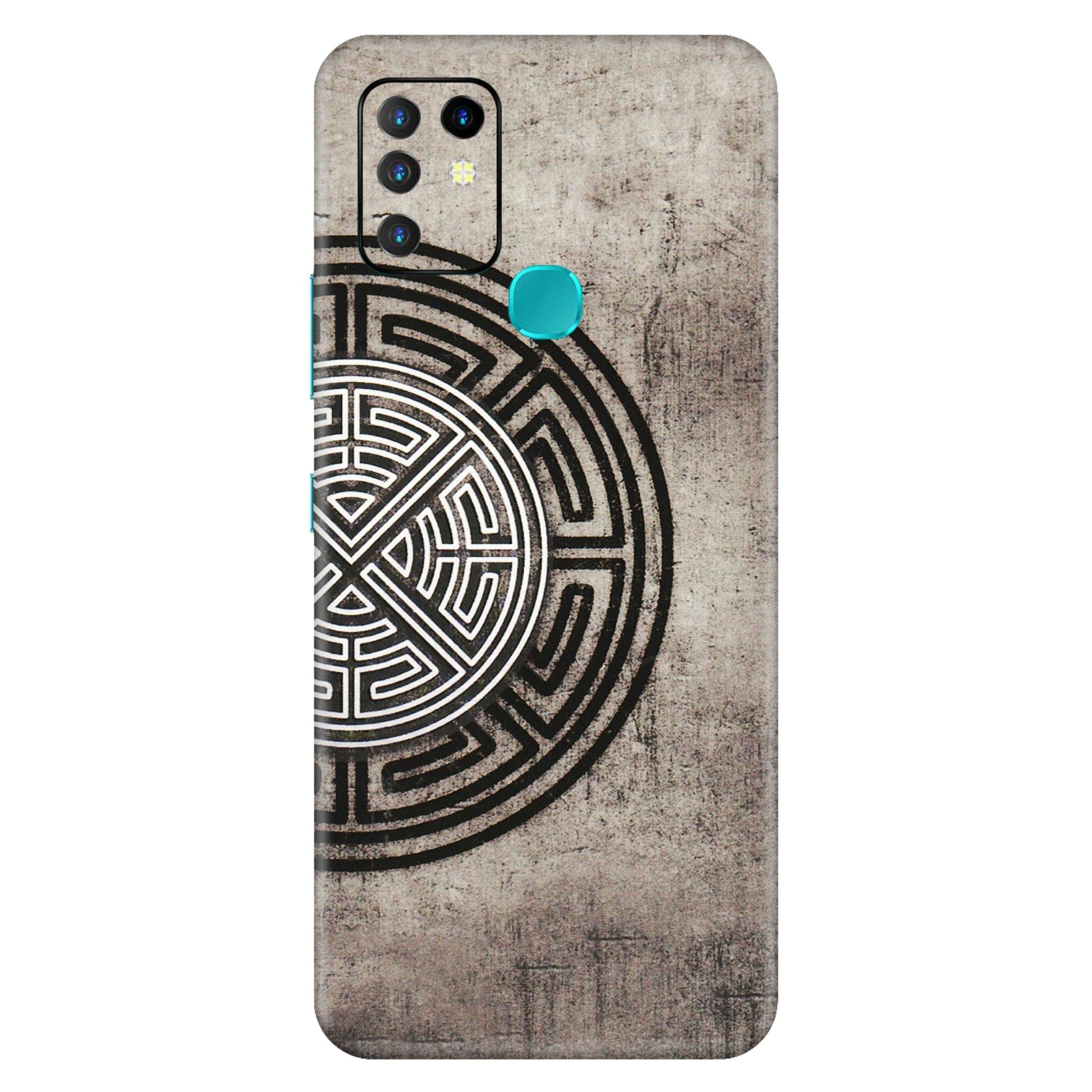 INFINIX Phone Skins (All Models) - Mysterious Circular Design - 3D Embossed Finish (L-63) Infinix Hot 10