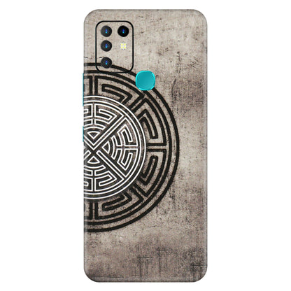 INFINIX Phone Skins (All Models) - Mysterious Circular Design - 3D Embossed Finish (L-63) Infinix Hot 10