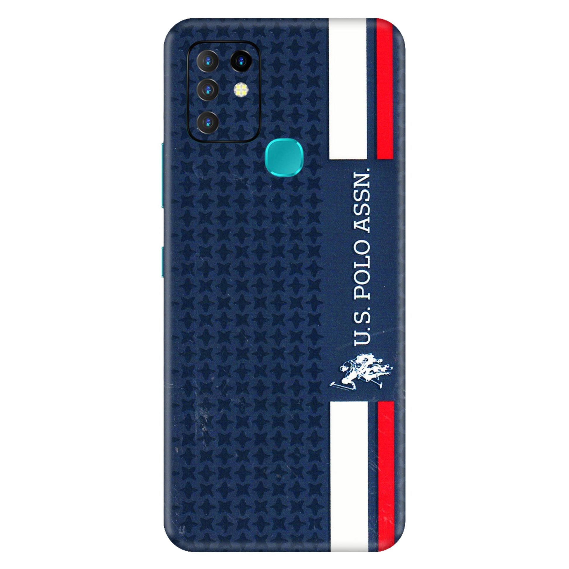 INFINIX Phone Skins (All Models) - US POLO Designer Brand - 3D Embossed Finish (L-65) Infinix Hot 10