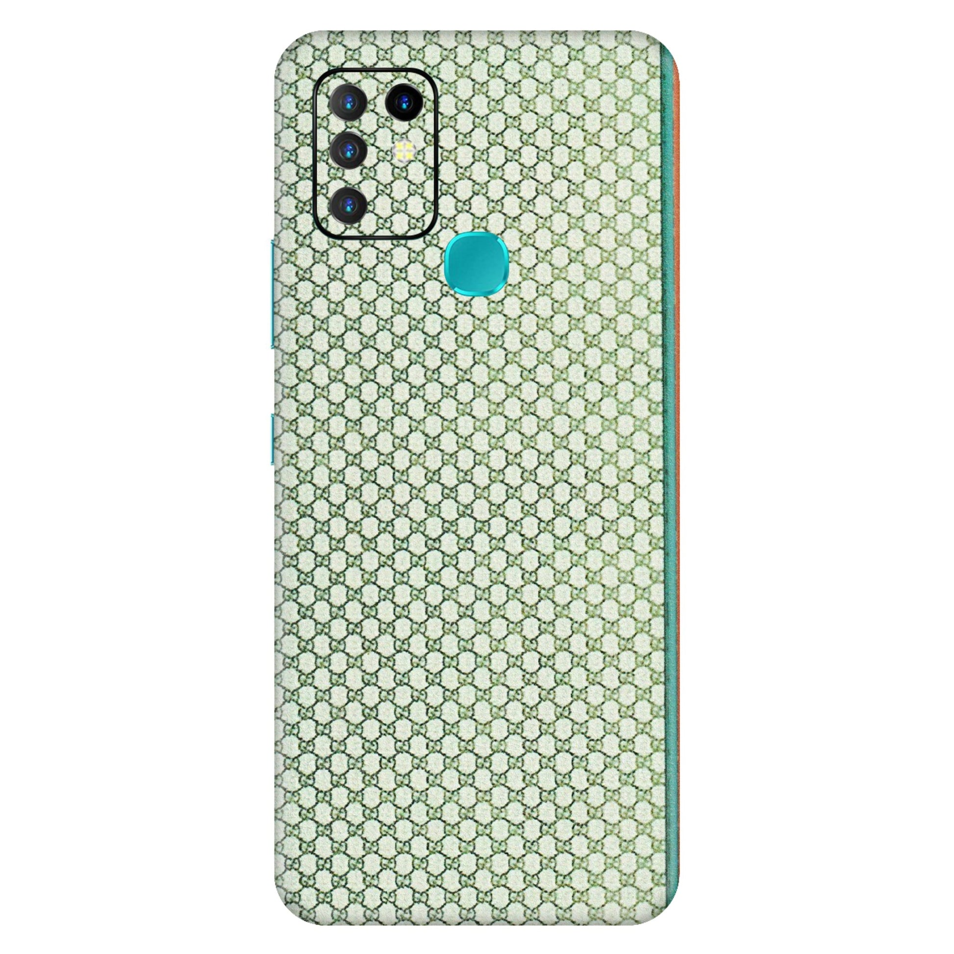 INFINIX Phone Skins (All Models) - Gucci Fabric Pattern - 3D Embossed Finish (L-73) Infinix Hot 10