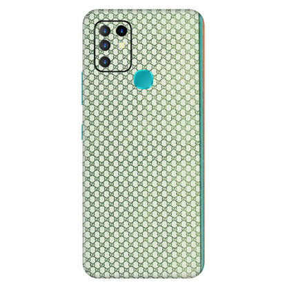 INFINIX Phone Skins (All Models) - Gucci Fabric Pattern - 3D Embossed Finish (L-73) Infinix Hot 10