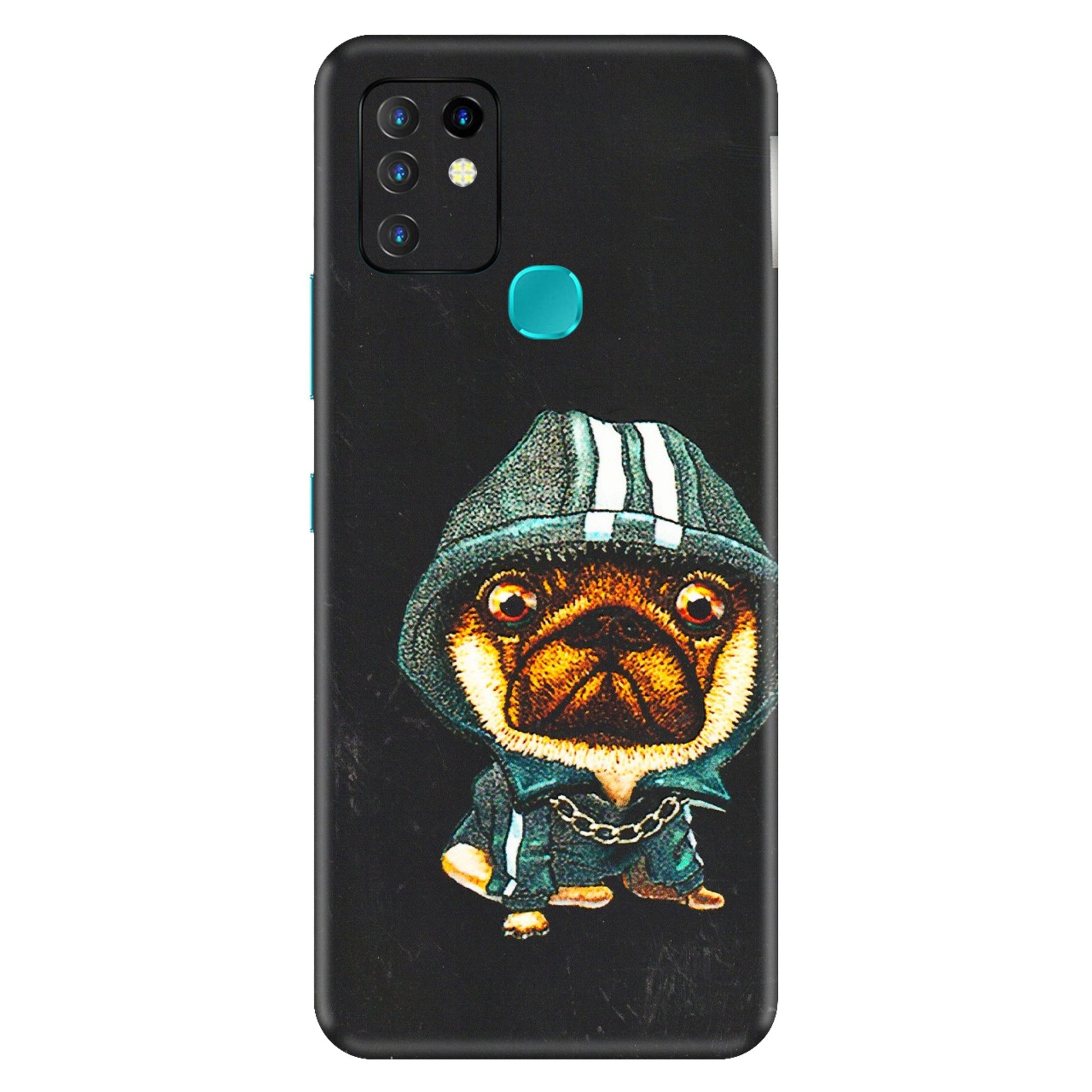 INFINIX Phone Skins (All Models) - Puppy N Hoodie - 3D Embossed Finish (L-90) Infinix Hot 10