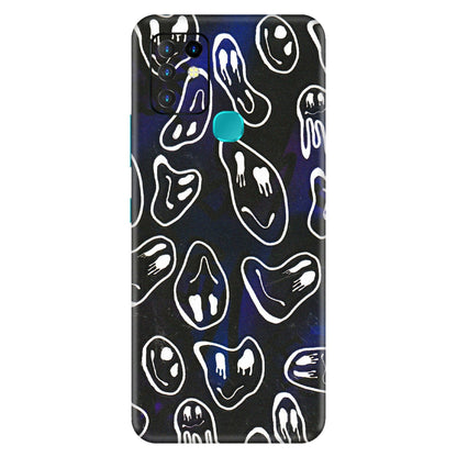 INFINIX Phone Skins (All Models) - Distorted Smileys - 3D Embossed Finish (L-92) Infinix Hot 10