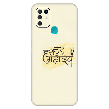 INFINIX Phone Skins (All Models) - Har Har Mahadev - Matte Finish (M-10) Infinix Hot 10