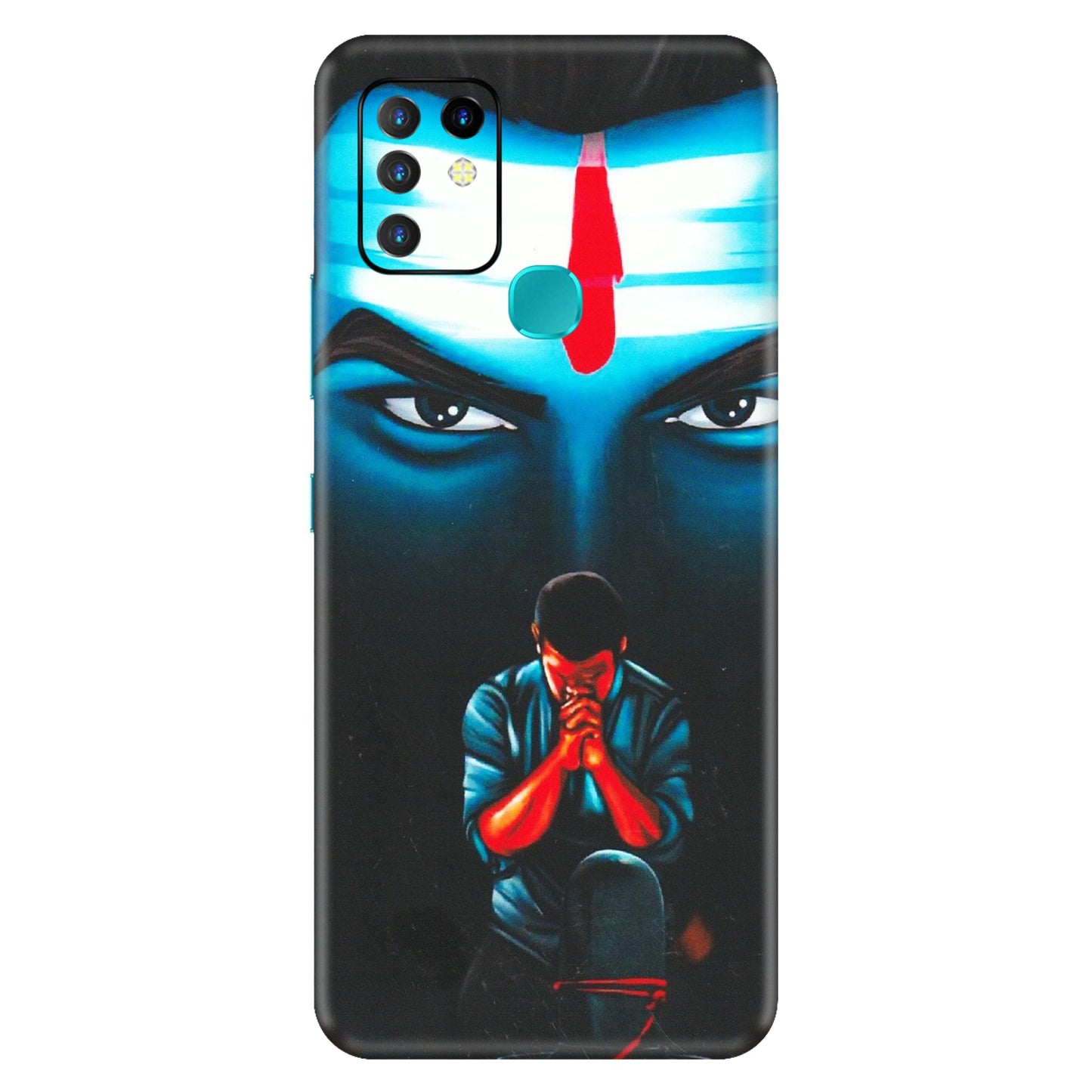 INFINIX Phone Skins (All Models) - Mahakal Bhakt - Matte Finish (M-112) Infinix Hot 10