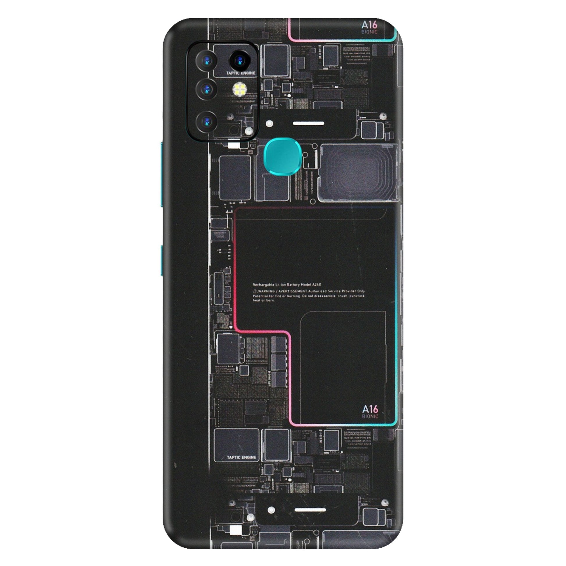 INFINIX Phone Skins (All Models) - Motherboard Circuit Layout - Matte Finish (M-117) Infinix Hot 10