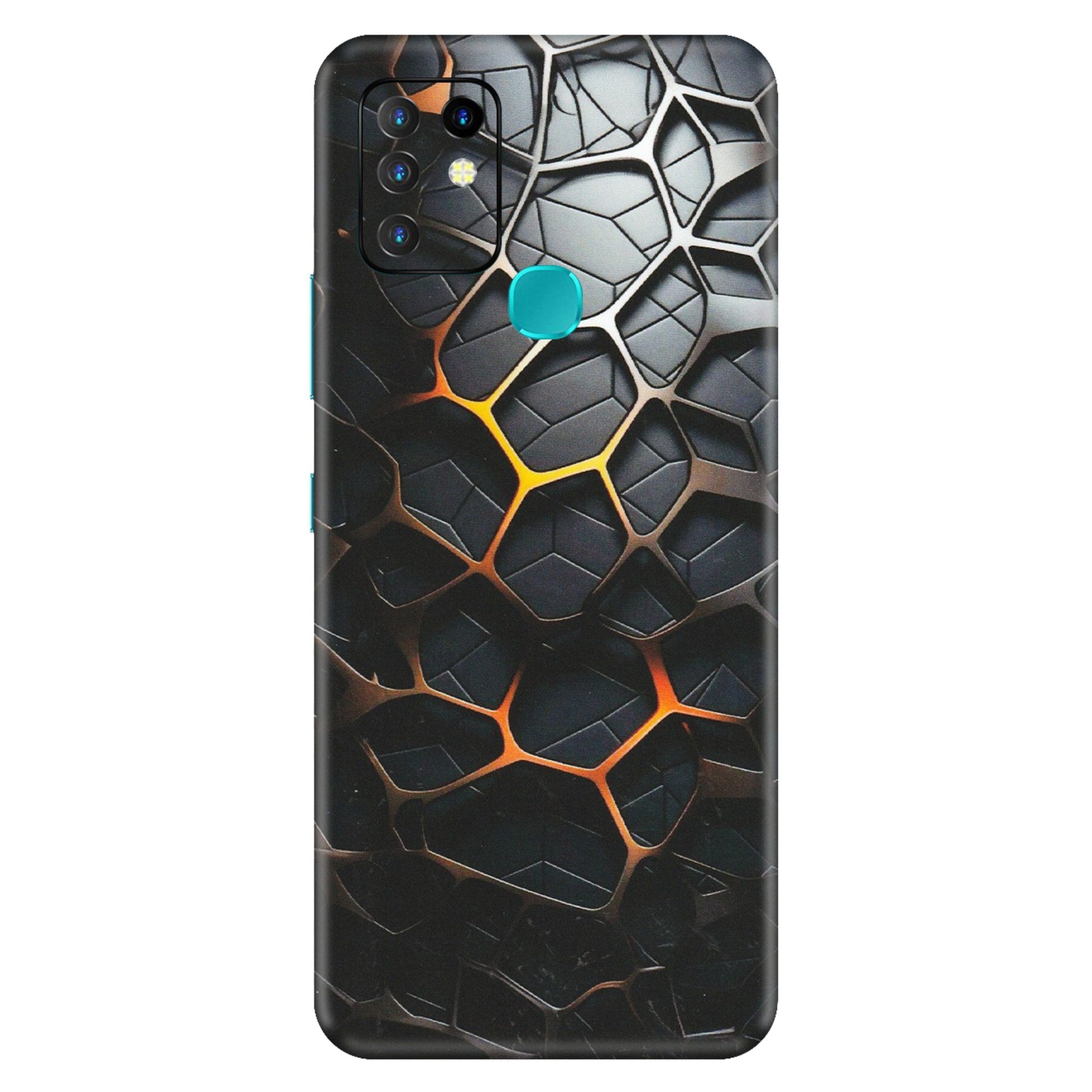 INFINIX Phone Skins (All Models) - New Abstract Graphite Tiles - Matte Finish (M-130) Infinix Hot 10