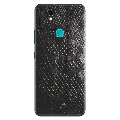INFINIX Phone Skins (All Models) - Black Snack Leather - Matte Finish (M-147) Infinix Hot 10