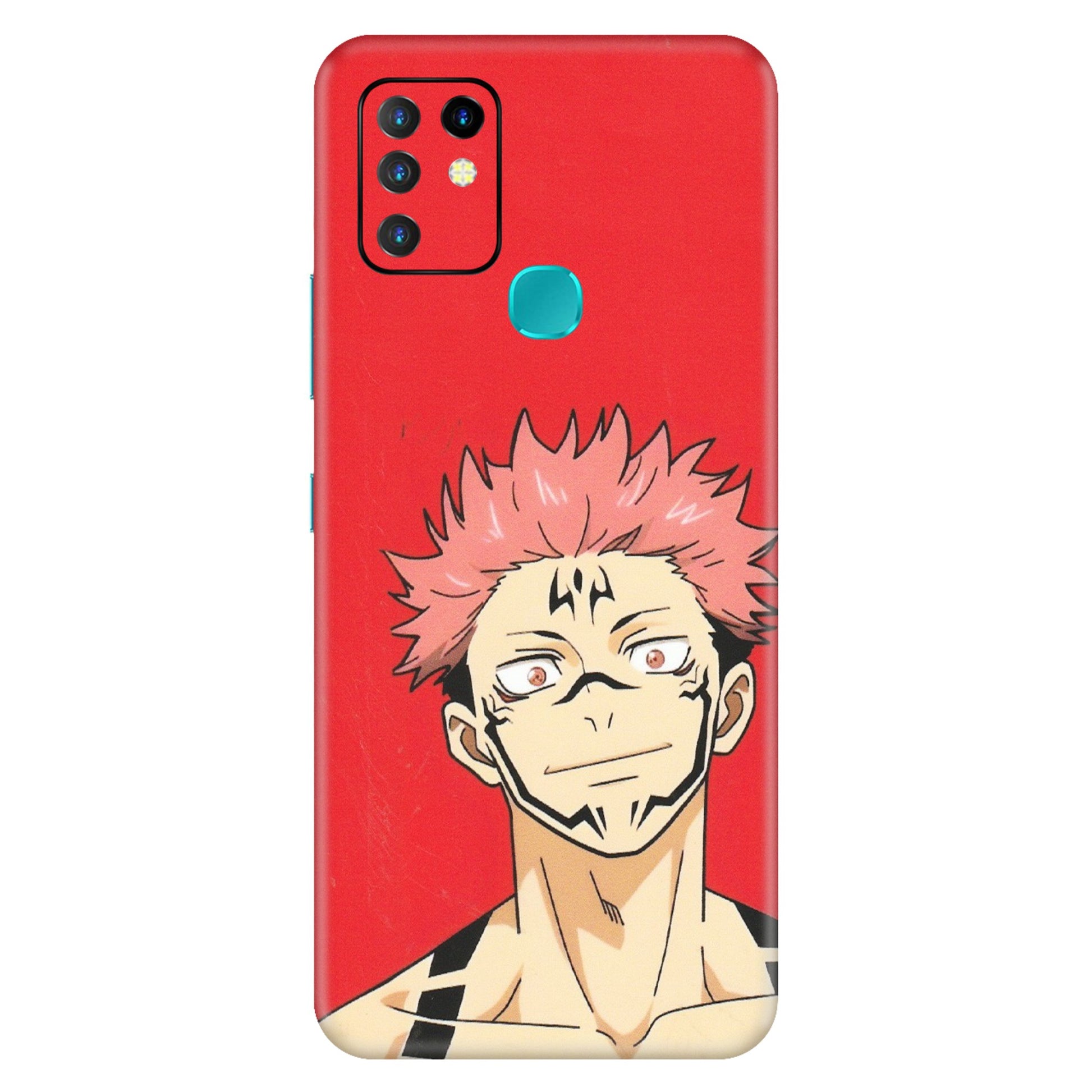 INFINIX Phone Skins (All Models) - Ryomen Sukuna Fun Anime - Matte Finish (M-153) Infinix Hot 10