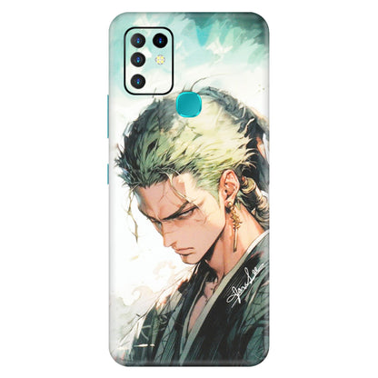 INFINIX Phone Skins (All Models) - Pirate Hunter One Piece Anime - Matte Finish (M-157) Infinix Hot 10