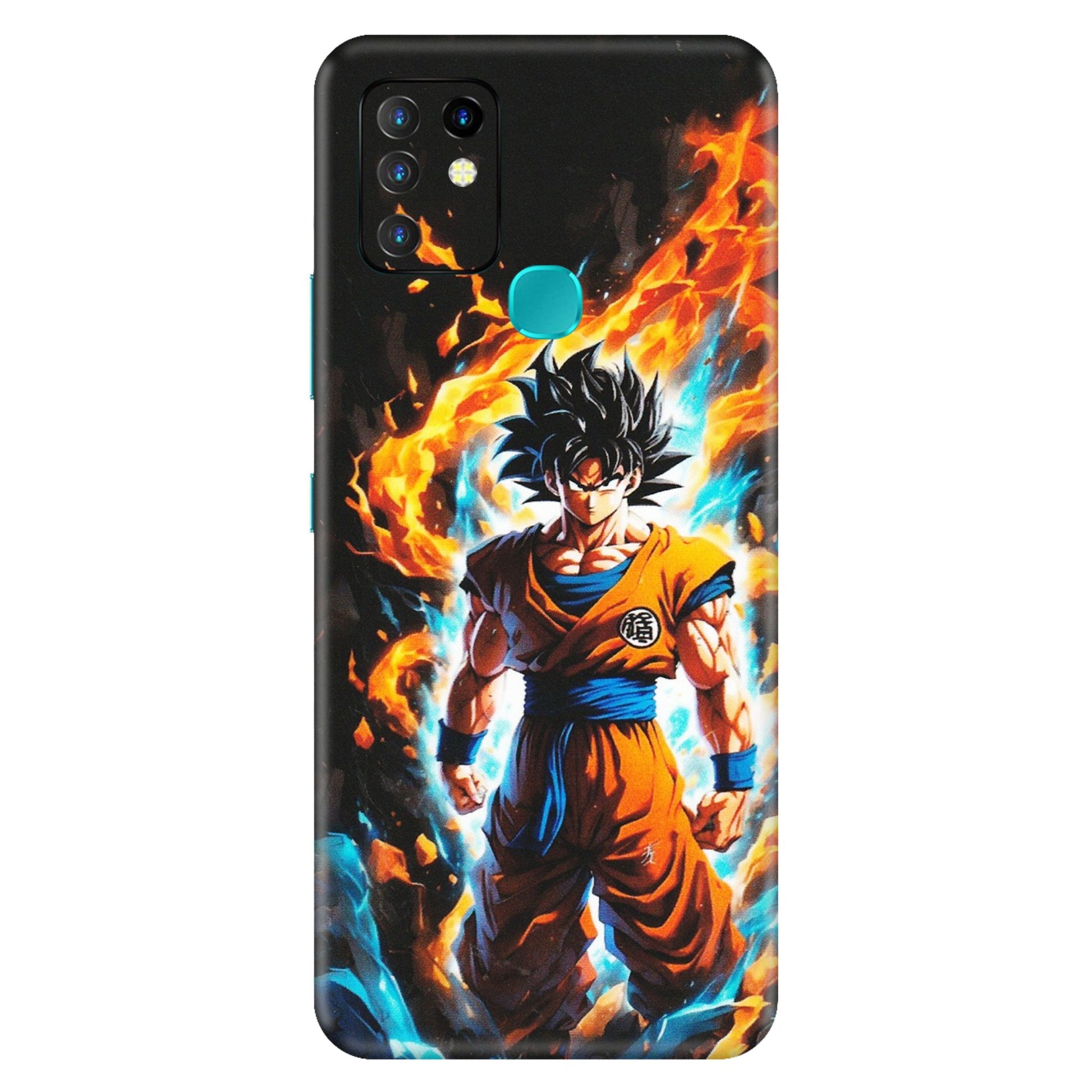 INFINIX Phone Skins (All Models) - Goku Transformation Anime - Matte Finish (M-159) Infinix Hot 10