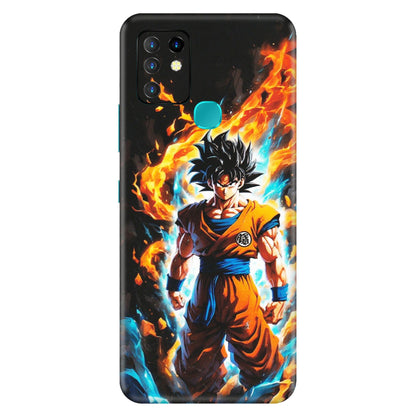 INFINIX Phone Skins (All Models) - Goku Transformation Anime - Matte Finish (M-159) Infinix Hot 10