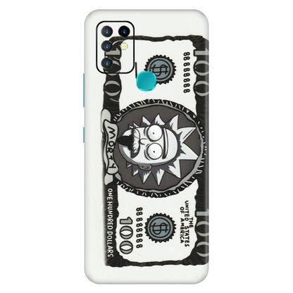 INFINIX Phone Skins (All Models) - Rick And Morty Hundred Dollar Anime - Matte Finish (M-161) Infinix Hot 10