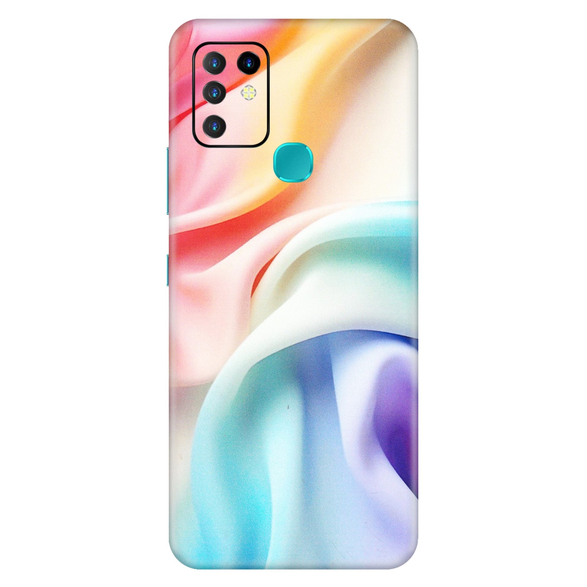 INFINIX Phone Skins (All Models) - Colourful Silk Cloth - Matte Finish (M-165) Infinix Hot 10