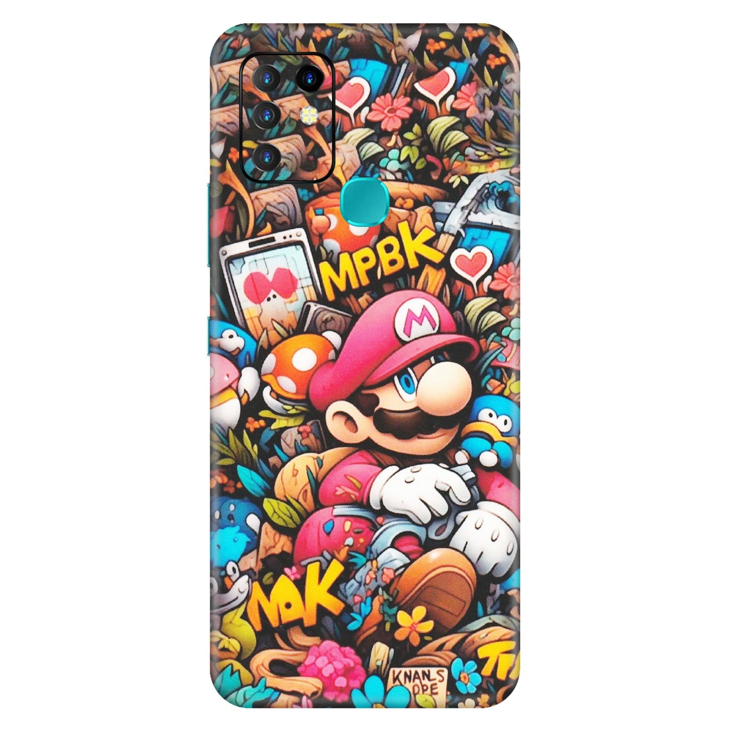 INFINIX Phone Skins (All Models) - Super Mario Bros Artistic - Matte Finish (M-173) Infinix Hot 10