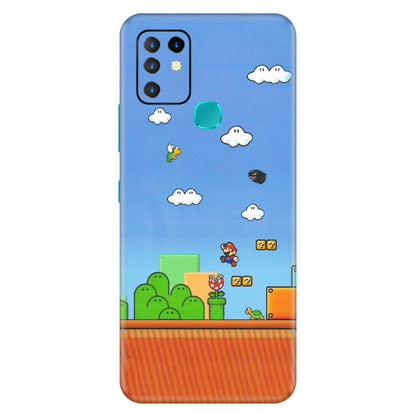 INFINIX Phone Skins (All Models) - Mario Game Scene - Matte Finish (M-24) Infinix Hot 10