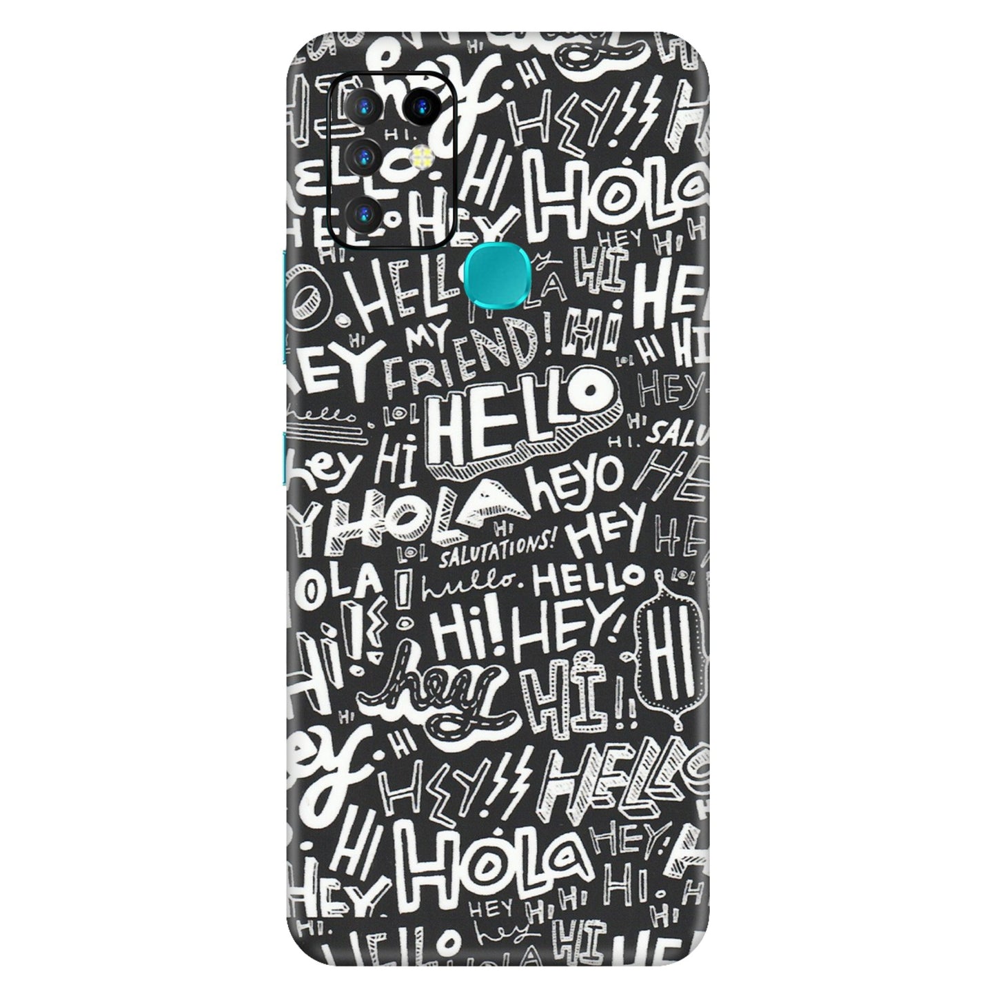 INFINIX Phone Skins (All Models) - Hi Hello Doodles - Matte Finish (M-25) Infinix Hot 10