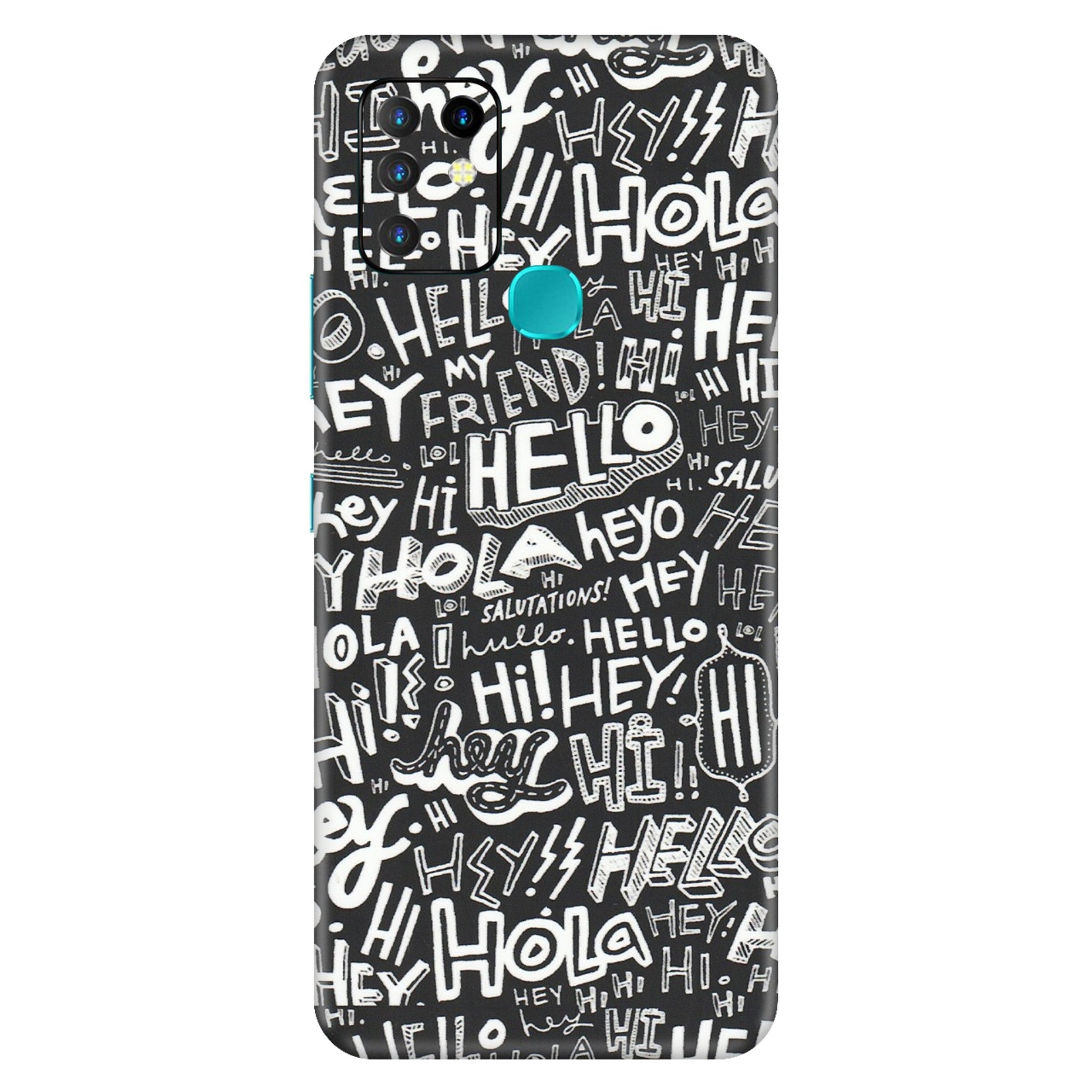 INFINIX Phone Skins (All Models) - Hi Hello Doodles - Matte Finish (M-25) Infinix Hot 10