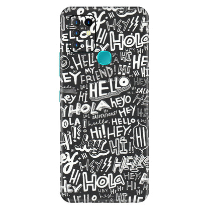 INFINIX Phone Skins (All Models) - Hi Hello Doodles - Matte Finish (M-25) Infinix Hot 10