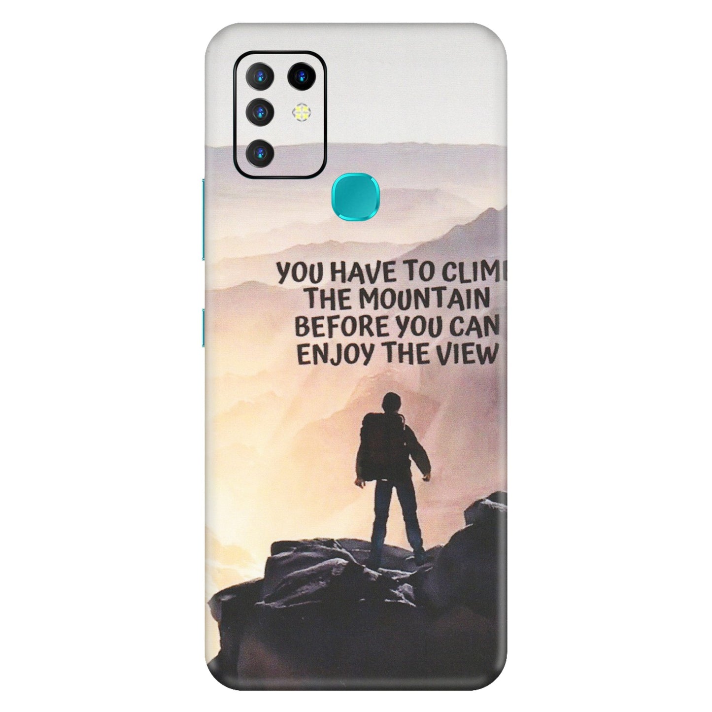 INFINIX Phone Skins (All Models) - Motivational Hiking Mountain - Matte Finish (M-28) Infinix Hot 10