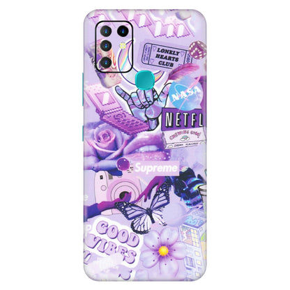 INFINIX Phone Skins (All Models) - Supreme Purple Magic - Matte Finish (M-88) Infinix Hot 10