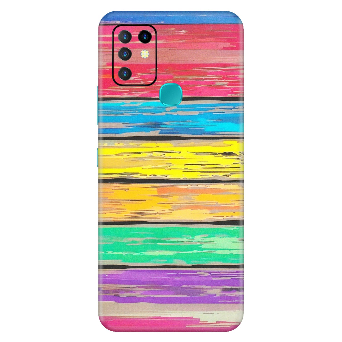INFINIX Phone Skins (All Models) - Multi Colour Wooden Wall - Matte Finish (M-96) Infinix Hot 10