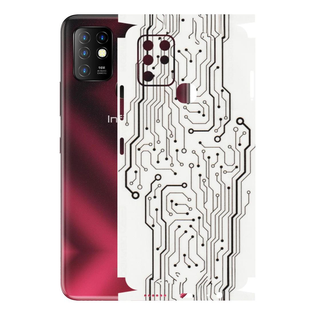 INFINIX Phone Skins (All Models) - Tech Circuits - Transparent Finish (T-03) Infinix Hot 10